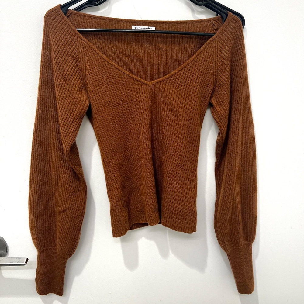 Women’s Reformation Ribbed Cashmere Sweater